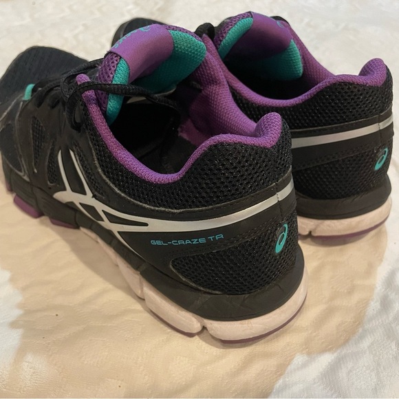 ASICS Gel Craze TR Running Shoe Training Women’s Size 8 Black Purple Gym Workout - Picture 4 of 10